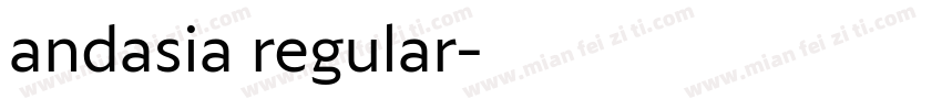 andasia regular字体转换